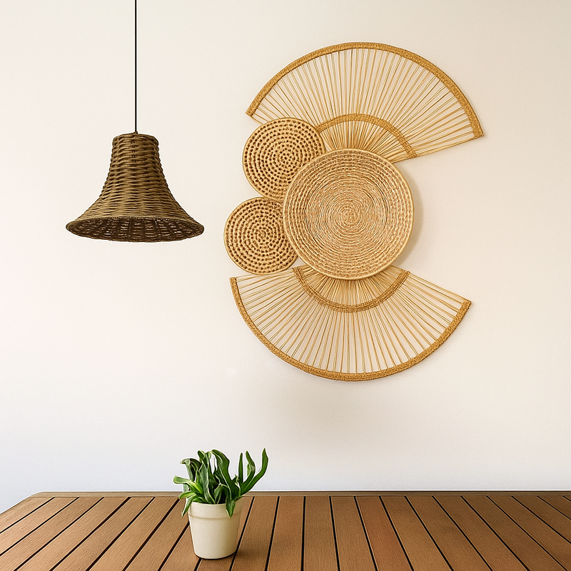 Composição de Parede Artesanal - Kit com 5 Peças