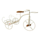 Bicicleta Decorativa de Ferro Rústica Branca - Pequena