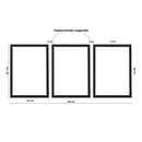 Conjunto com 3 Quadros Decorativos - Praia e Mar