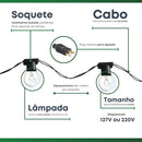 Varal de Luz para Jardim e Área Externa