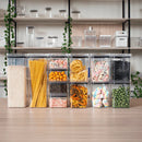 Potes Herméticos Plástico Empilháveis com Trava e Alta Vedação