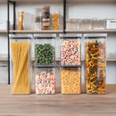 Potes Herméticos Plástico Empilháveis com Trava e Alta Vedação