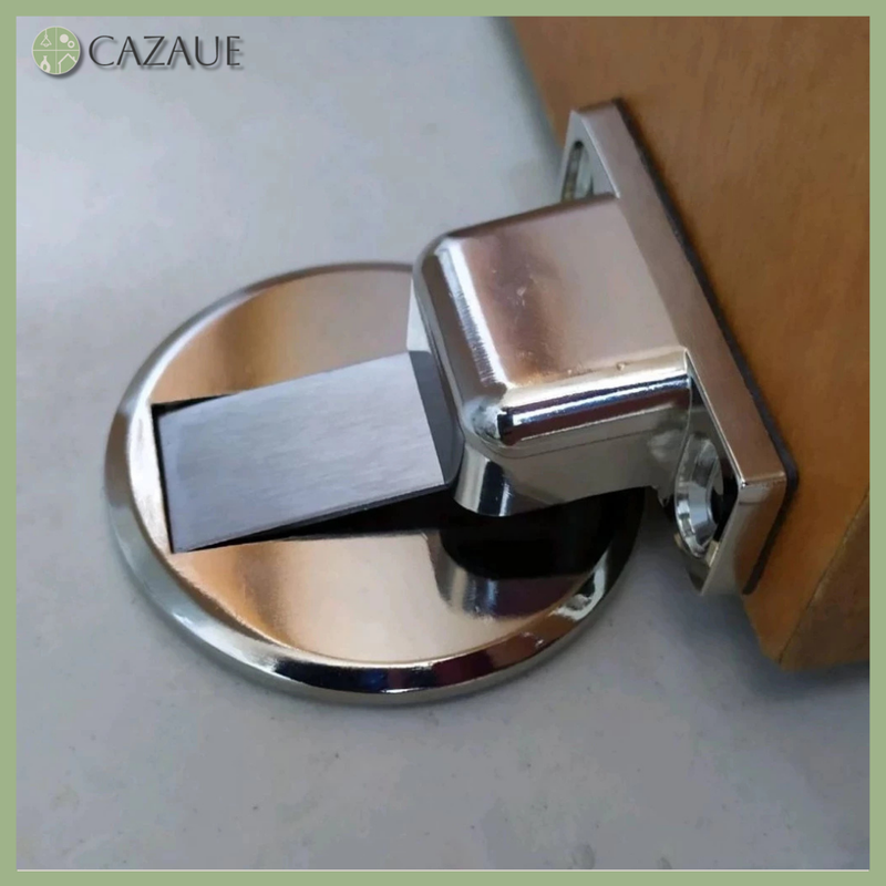 Batente de Porta Magnético Cromado - EasyLock [tem Cupom de 10% - Limitado]