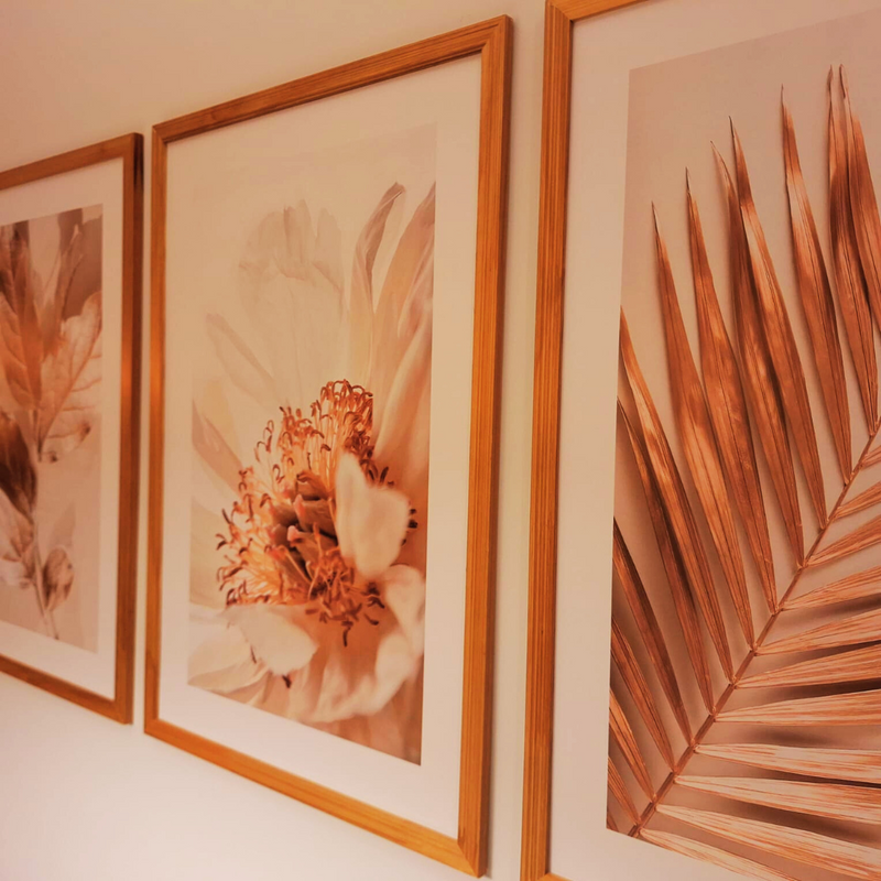 Conjunto com 3 Quadros Decorativos - Natureza ao Entardecer (estoque limitado)