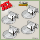 Batente de Porta Magnético Cromado - EasyLock