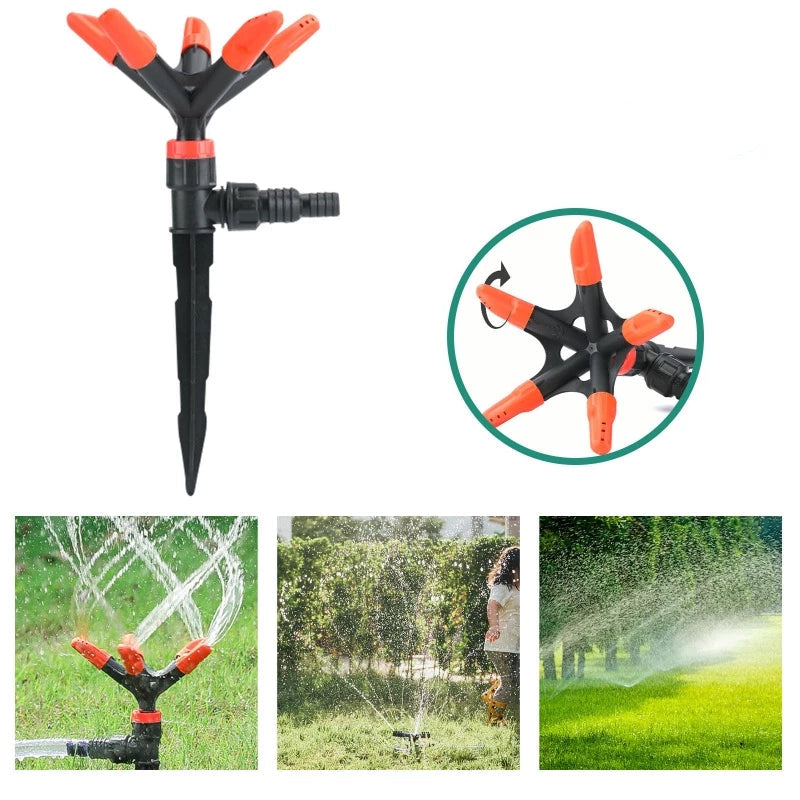Aspersor de Gramado de Jardim Multimodo com Rotação 360°