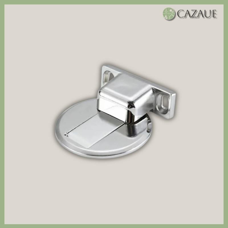 Batente de Porta Magnético Cromado - EasyLock [tem Cupom de 10% - Limitado]