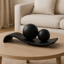 Rampa Preta com 2 Esferas – Decoração Versátil