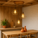 Luminária Pendente Triplo Diamante