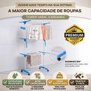 Varal Torre 3 Andares - Articulável e com Rodinhas