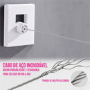 Varal Retrátil com Corda Inox