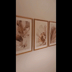 Conjunto com 3 Quadros Decorativos - Natureza ao Entardecer (estoque limitado)