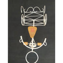 Bicicleta Decorativa de Ferro Rústica Branca - Pequena