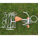 Bicicleta Decorativa de Ferro Rústica Branca - Pequena