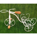 Bicicleta Decorativa de Ferro Rústica Branca - Pequena