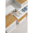 Cesto de Roupas com Tampa de Bambu