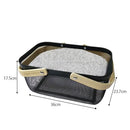 Fruteira Organizadora com Alça de Bambu