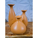 Trio de Vasos Garrafa de Cerâmica Decorativos