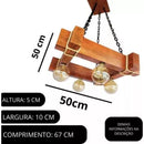 Luminária Quadrada Rústica