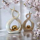 Enfeite Decorativo em Cerâmica - 02 peças