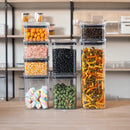 Potes Herméticos Plástico Empilháveis com Trava e Alta Vedação