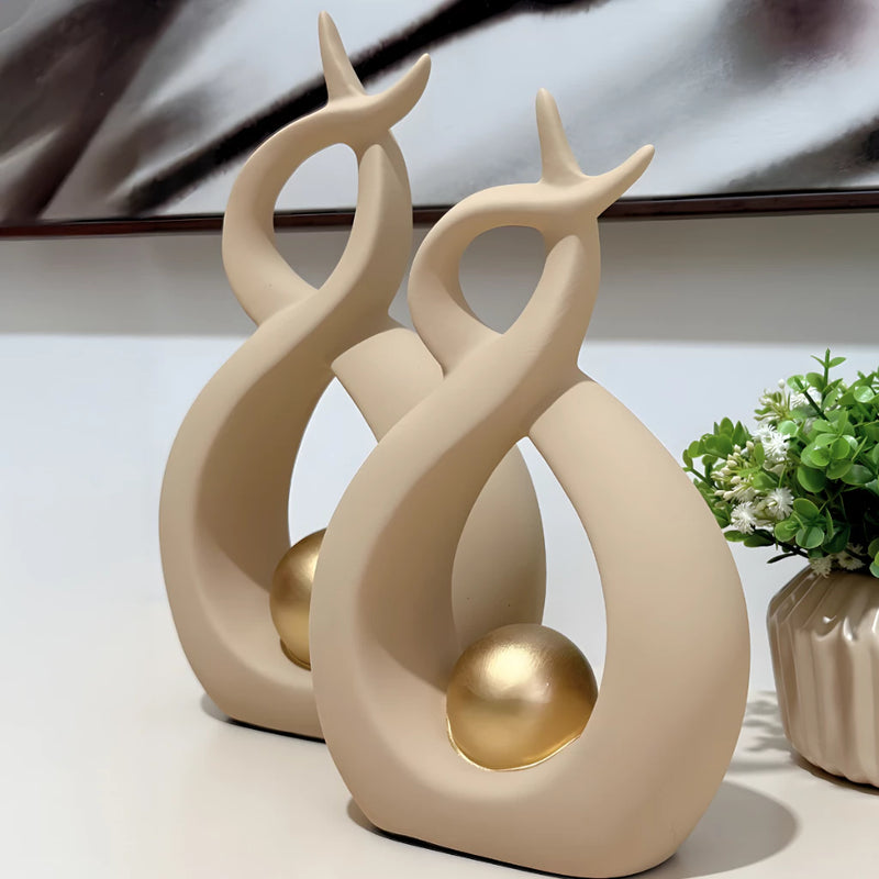 Enfeite Decorativo em Cerâmica Fosca