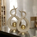 Enfeite Decorativo em Cerâmica - 02 peças