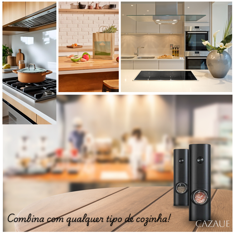 Moedor Elétrico de Condimentos, Sal e Pimenta - EasyCrush