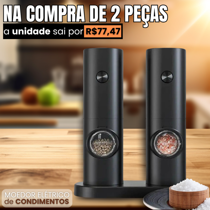 Moedor Elétrico de Condimentos, Sal e Pimenta - EasyCrush