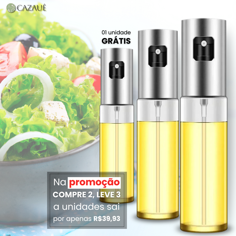Pulverizador de Óleo de Vidro para Cozinhar - COMPRE 2, LEVE 3!