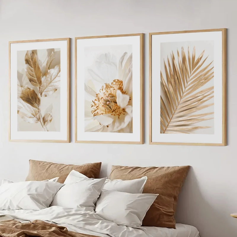 Conjunto com 3 Quadros Decorativos - Natureza ao Entardecer (estoque limitado)