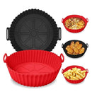 Kit 2 formas de Silicone Redonda  Air Fryer