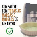 Kit 2 formas de Silicone Redonda  Air Fryer