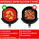 Kit 2 formas de Silicone Redonda  Air Fryer