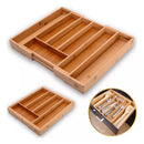 Porta-Talheres de Bambu Extensível