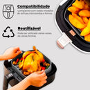 Kit 2 Formas de Silicone Quadrada para Air Fryer