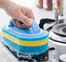 Escova de Limpeza de Esponja de Cozinha
