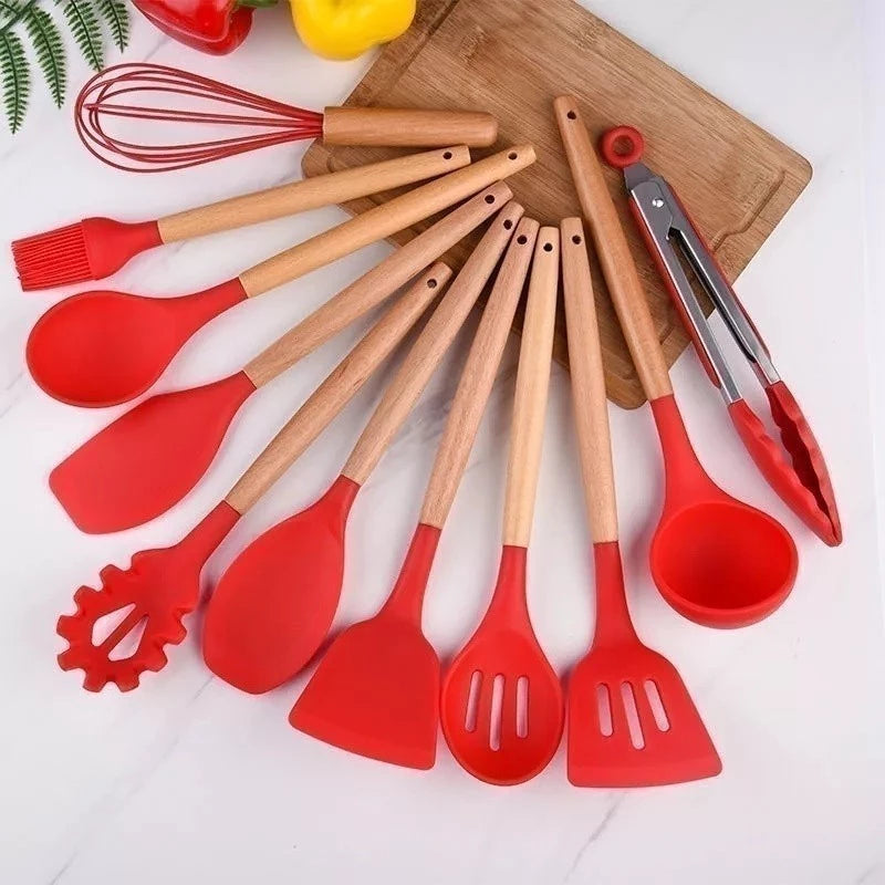 Kit Utensílios de Cozinha em Silicone